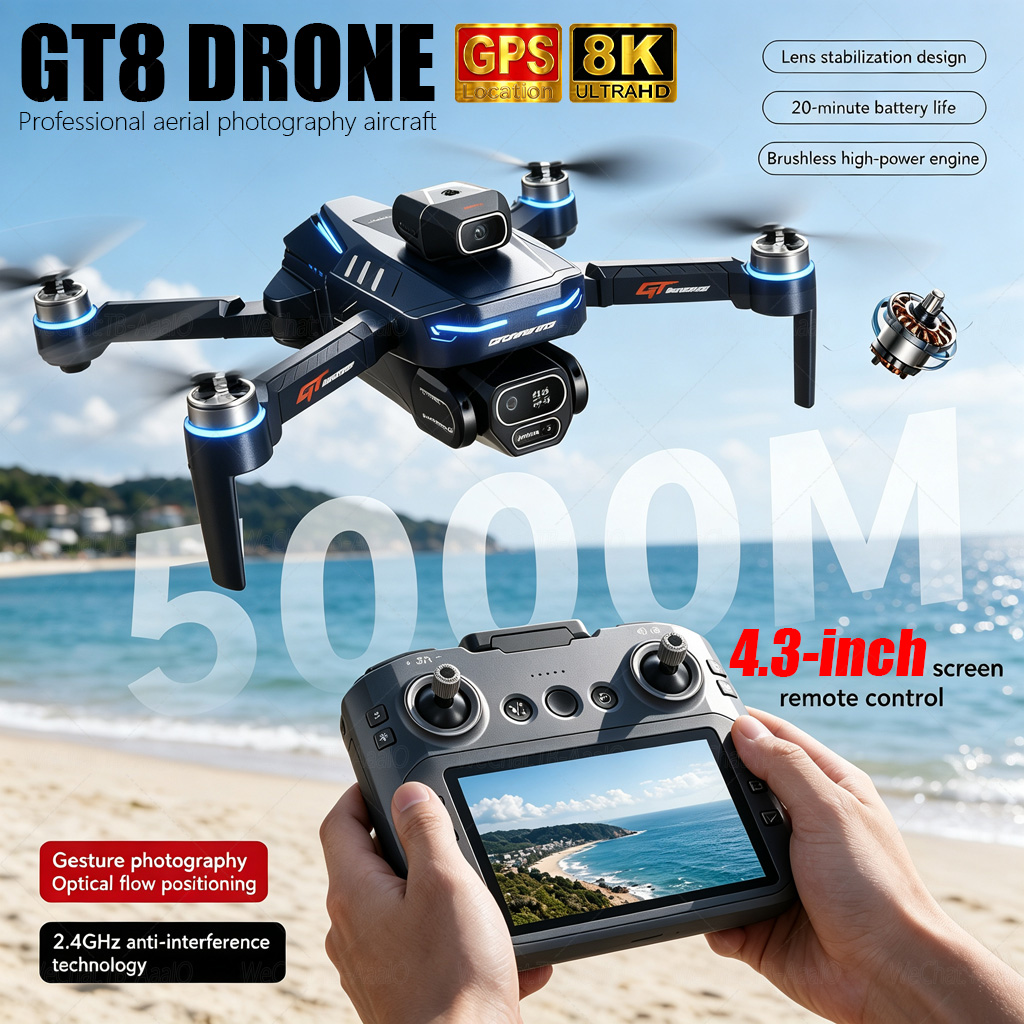Drone Ae Rc - NEW GT8 HD RC Drone 4K