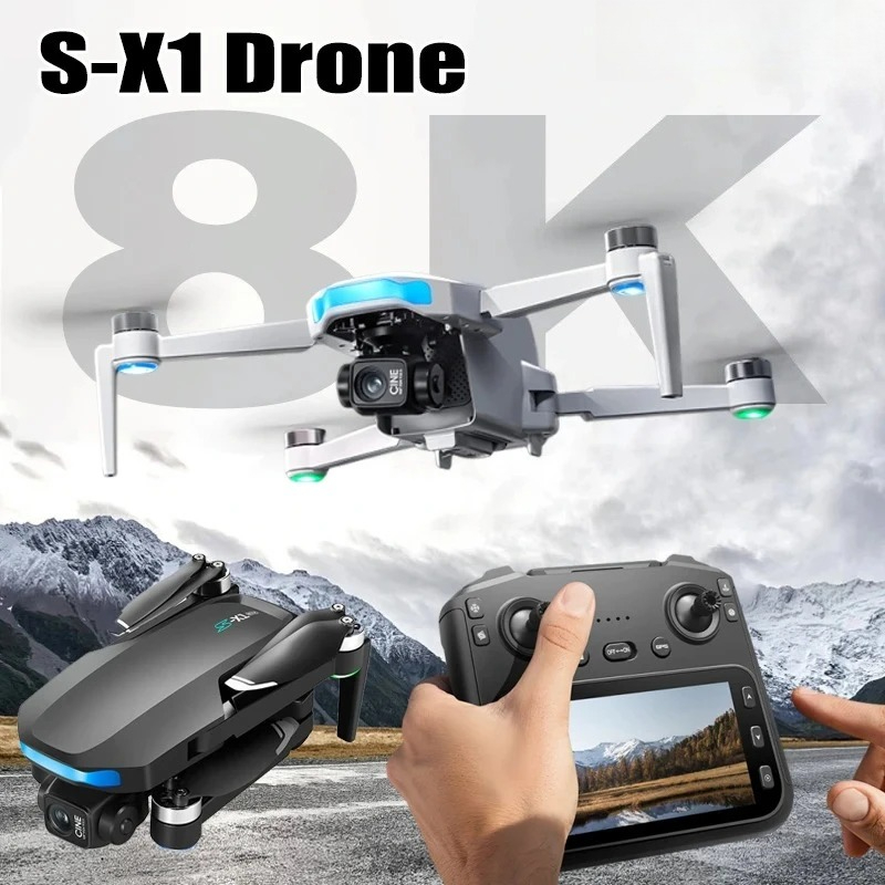 Drone Ae Rc - Original S-X1 Drone 8K HD Professional