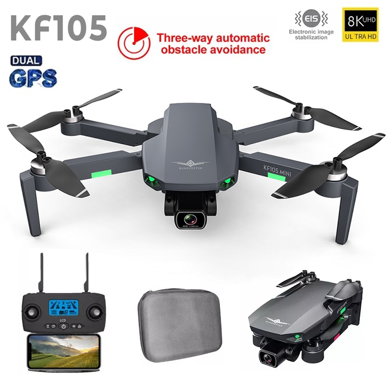 Drone Vs Rc Helicopter - KF105 Professional GPS Drone 4K HD