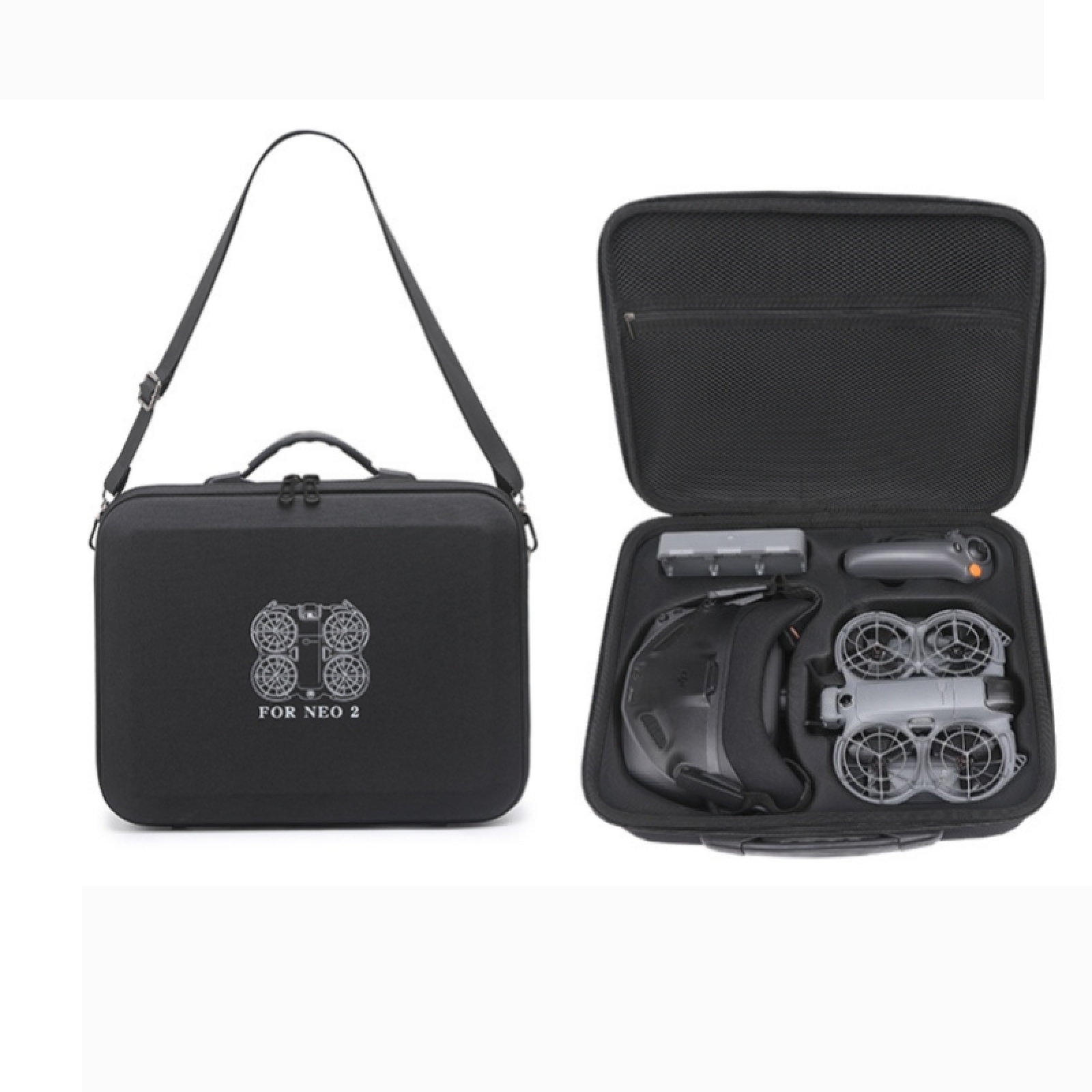 Hard Case for DJI Neo 2, Carry - đánh giá và giá Drone Rc N3 3 Batteries