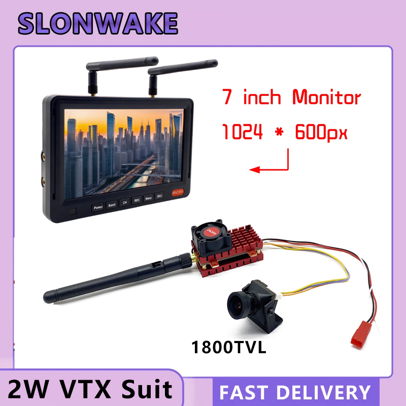 SLONWAKE 5.8G 2W VTX FPV 1800T - đánh giá và giá Drone Rc With Screen