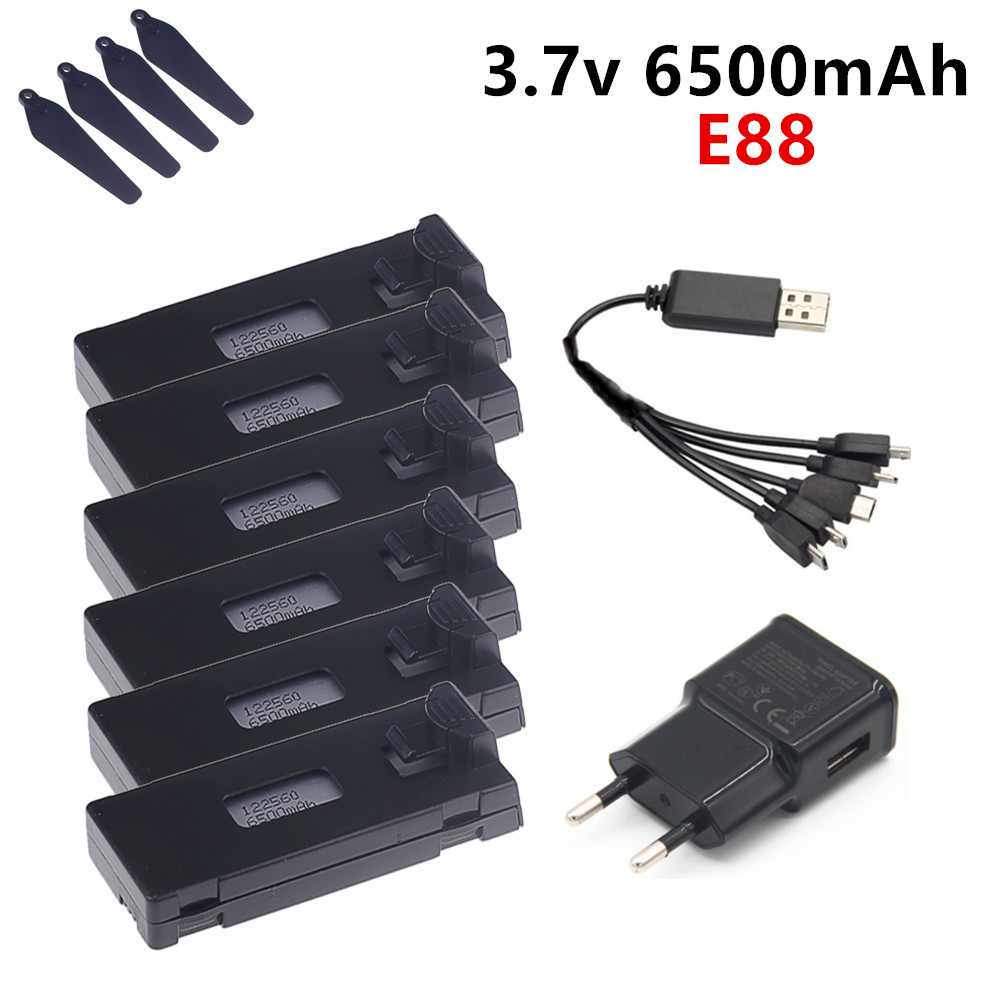 3.7V 6500mAh Lipo Battery For  - đánh giá và giá Drone Rc E99 K3