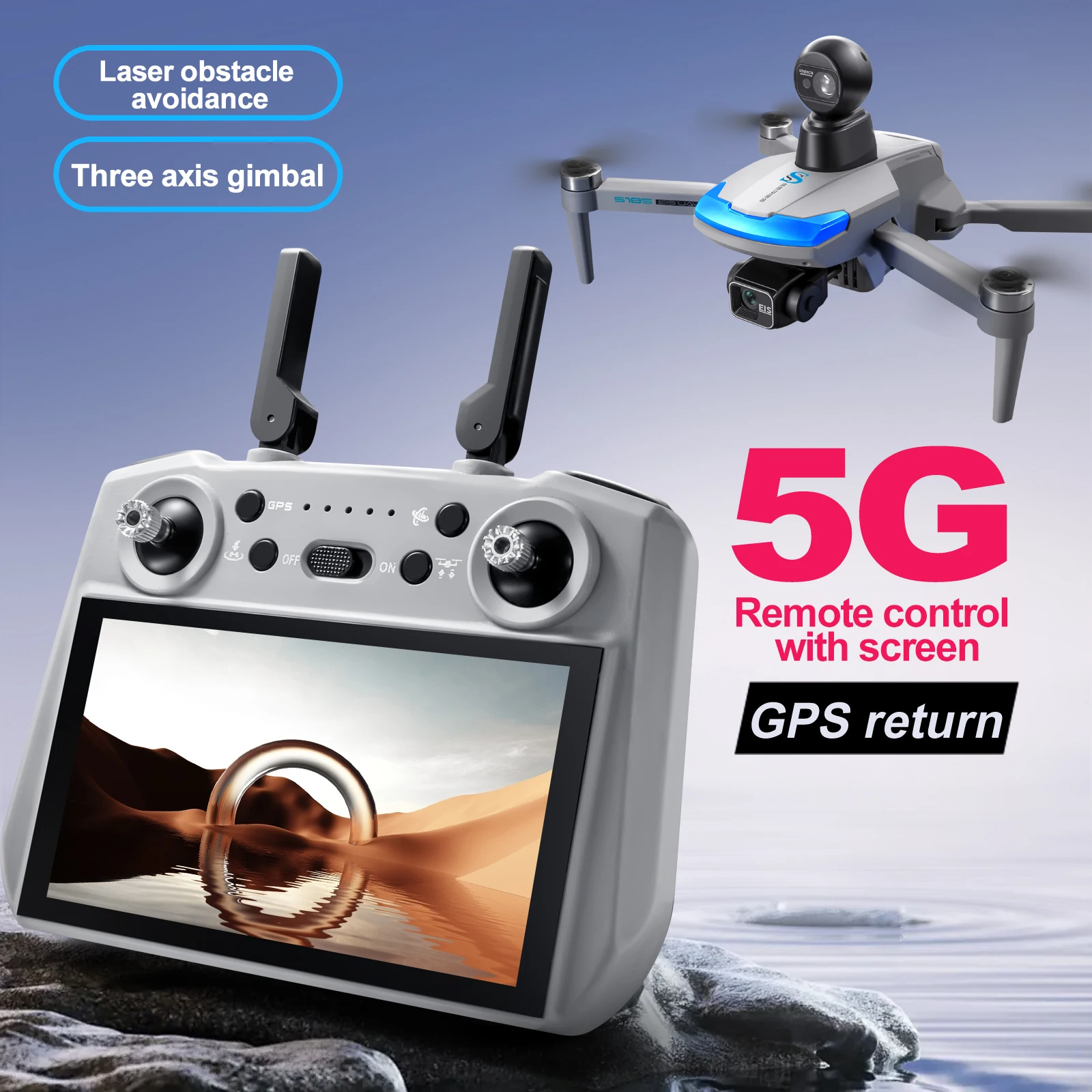 S185 Professional Drone 2.7K H - đánh giá và giá Drone Ae Rc