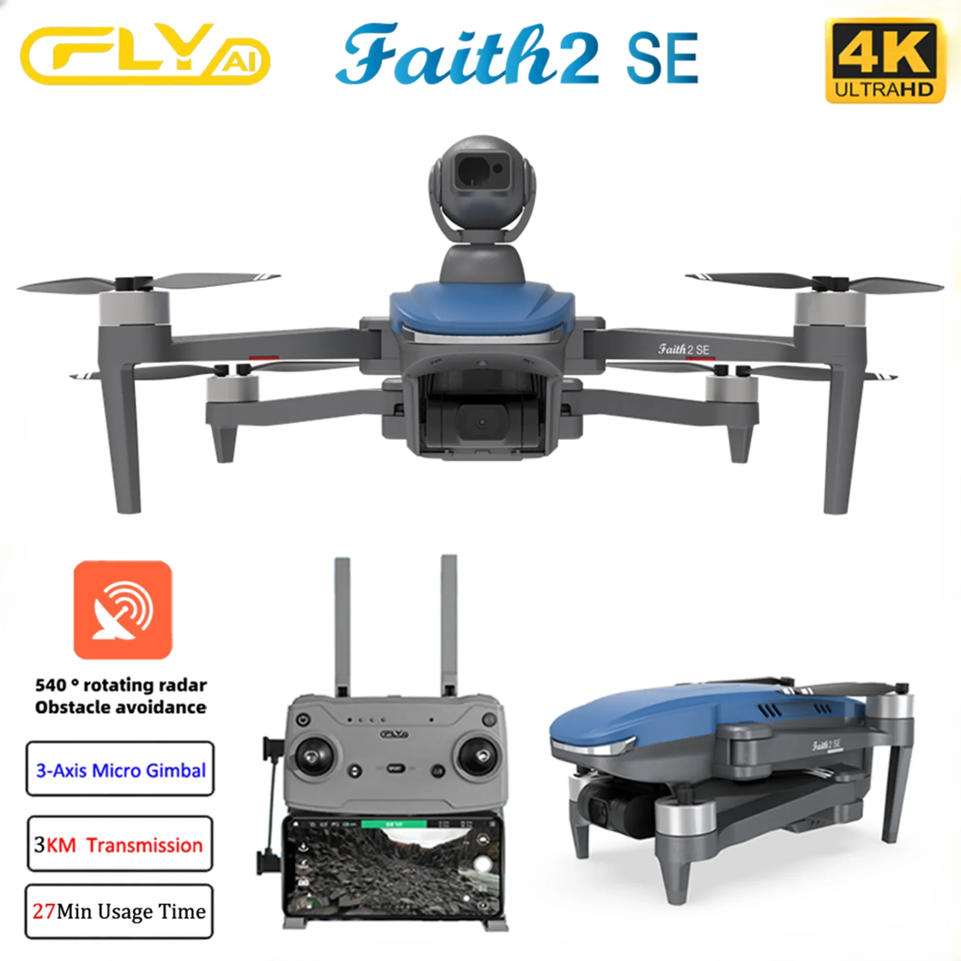 Faith 2 SE With 540° Obstacle  - đánh giá và giá Drone Vs Rc Helicopter