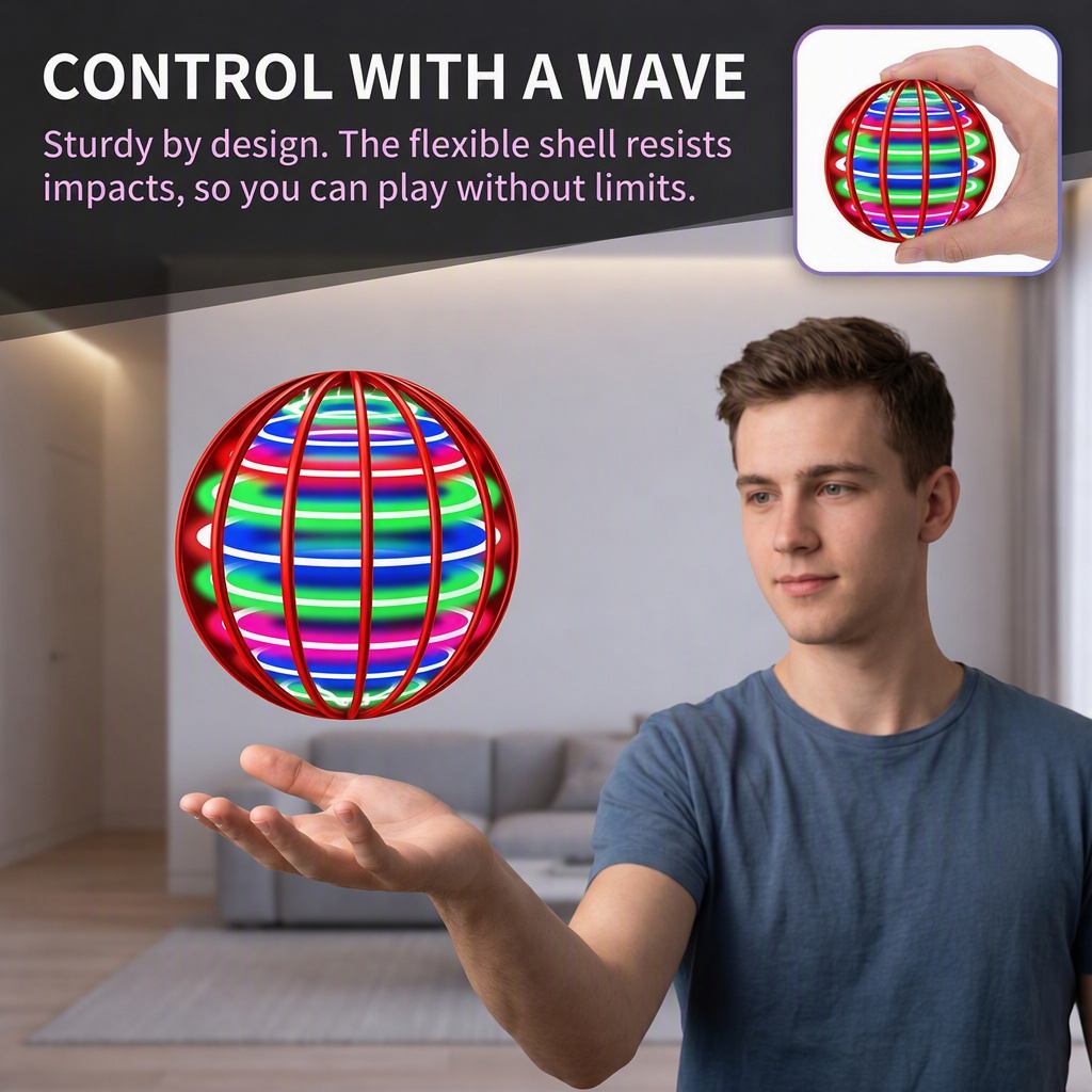 Flying Ball with Color LED Lig - đánh giá và giá Drone Ball Rc