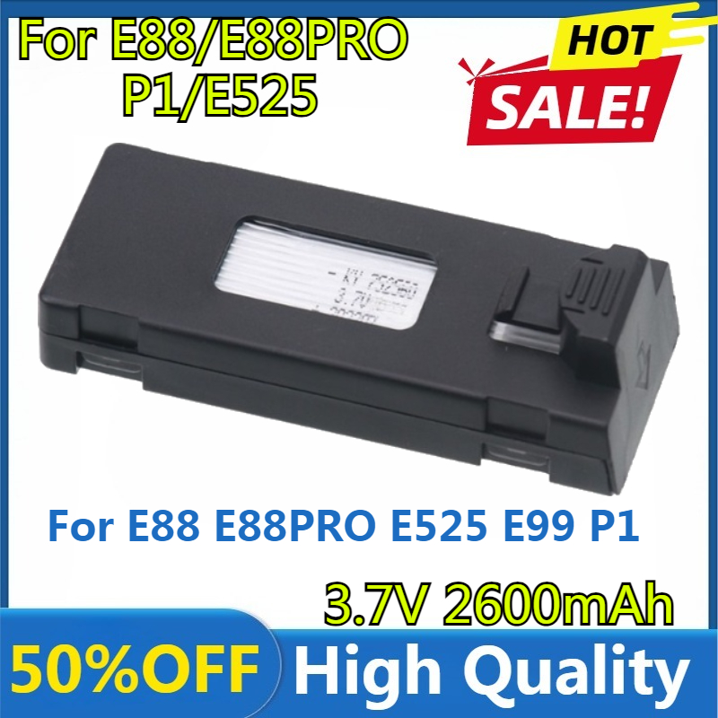 E88 Battery 3.7V 2600mAh Lipo  - đánh giá và giá Drone Rc E99 K3