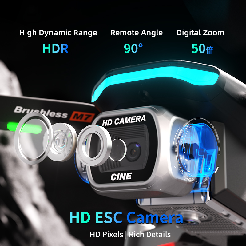 New M7 RC Drone 8K HD Camera W - đánh giá và giá Drone Rc S156