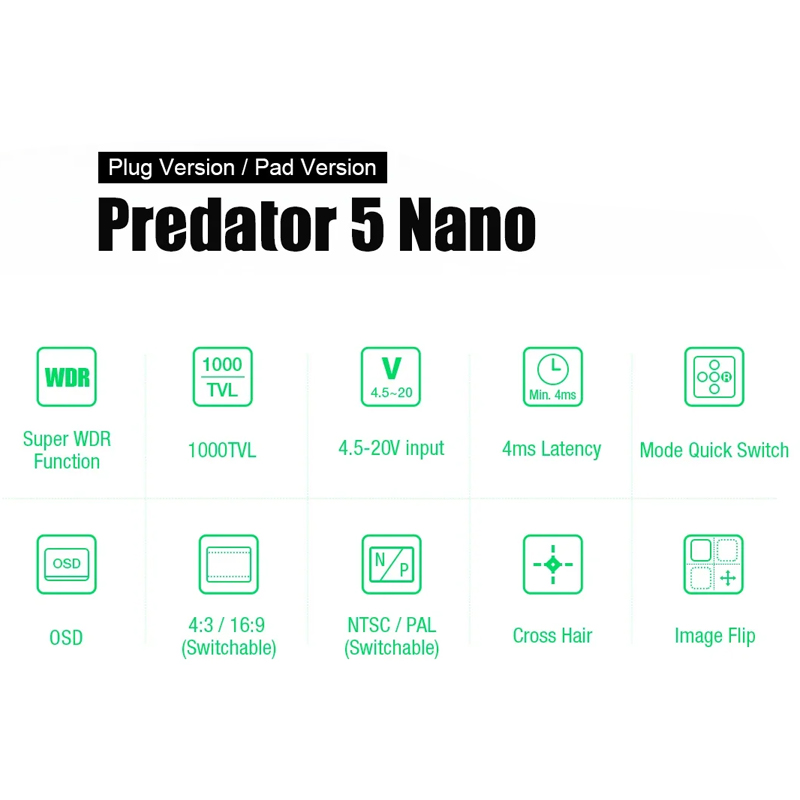 FOXEER Predator V5 Nano 1000TV - đánh giá và giá Drone Vs Rc Helicopter