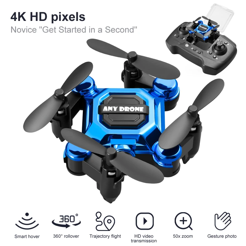 4K Camera HD RC Drone Fold Rem - đánh giá và giá Drone Rc Folding