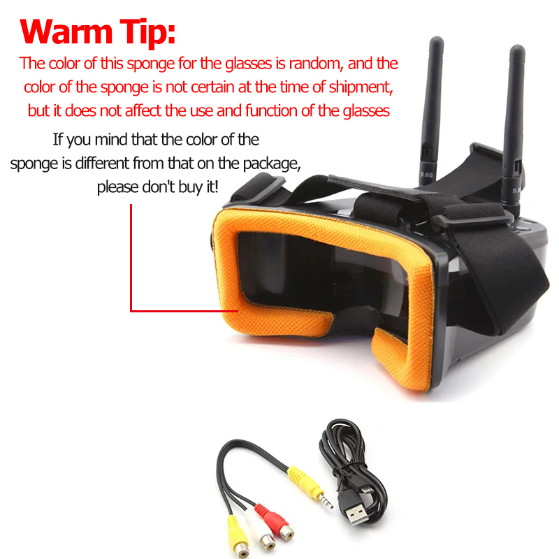 VR009 FPV Video Goggles 3Inch  - đánh giá và giá Drone Rc With Screen
